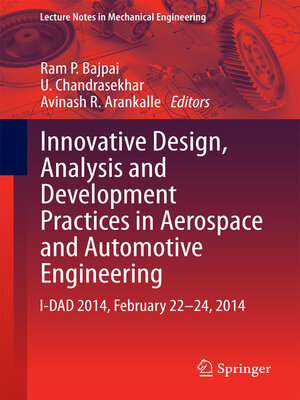 cover image of Innovative Design, Analysis and Development Practices in Aerospace and Automotive Engineering